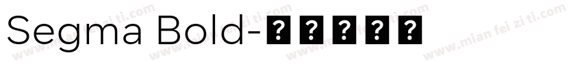 Segma Bold字体转换